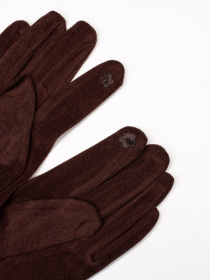 Перчатки и варежки ISSA Plus модель PE-08_darkbrown Фото