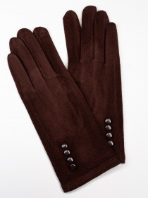 Перчатки и варежки ISSA Plus модель PE-08_darkbrown Фото