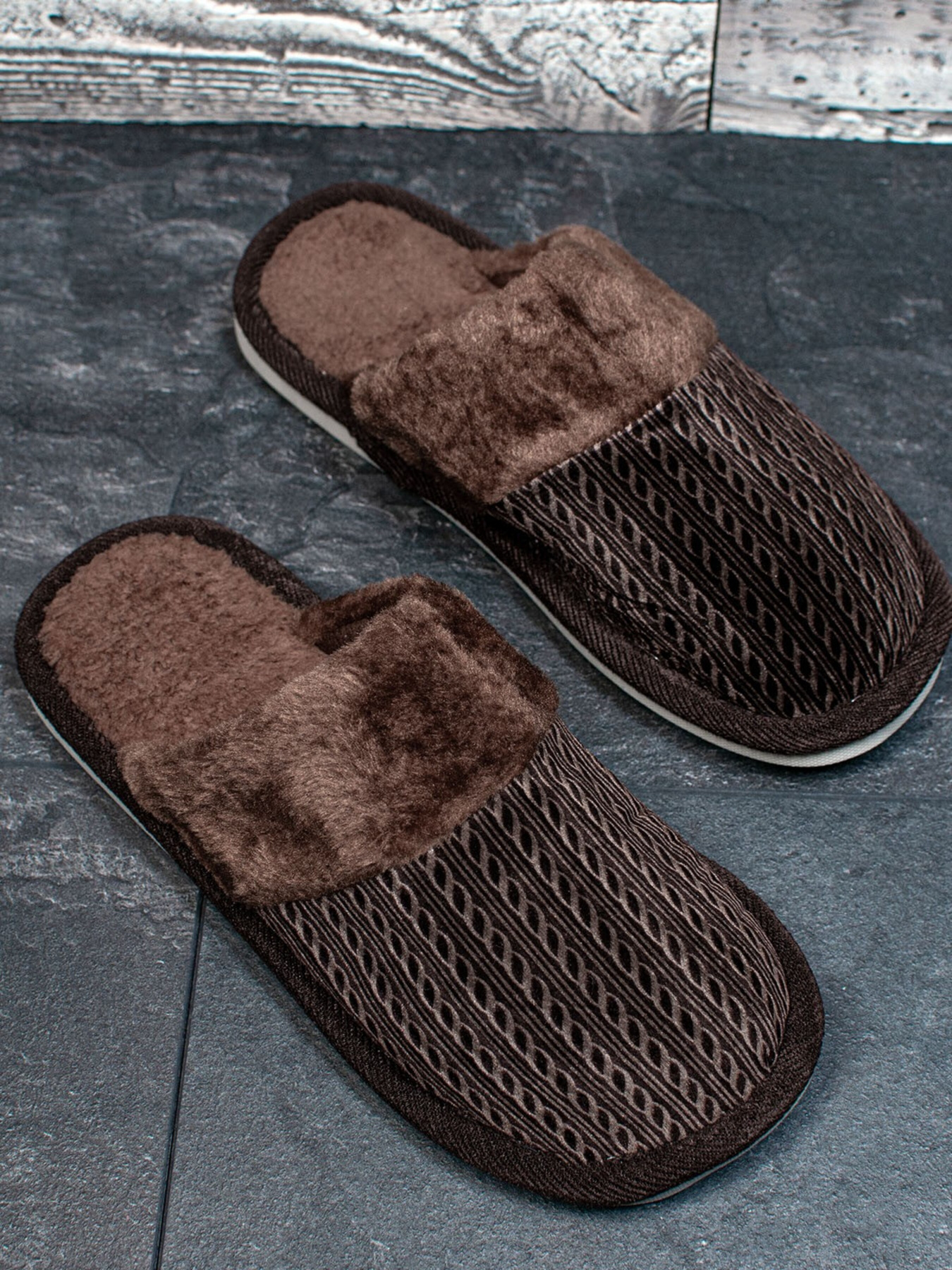 Тапки ISSA Plus модель GOB3-26_brown Фото