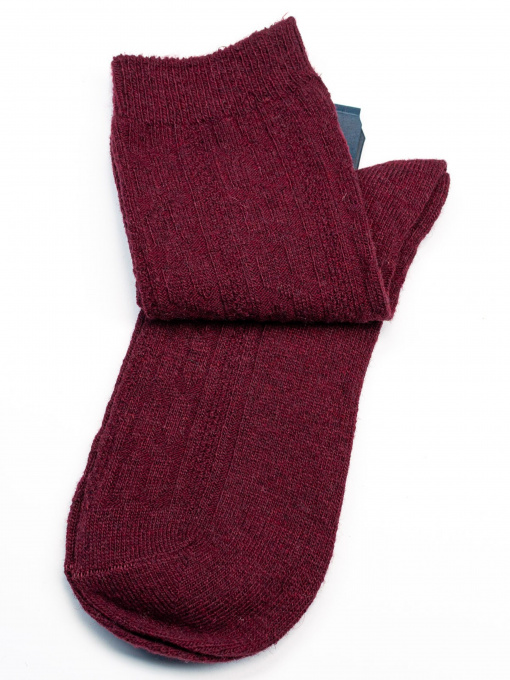 Носки и гольфы ISSA Plus модель NS-216_burgundy Фото