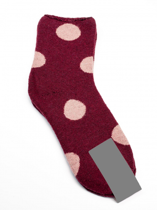 Шкарпетки та гольфи ISSA Plus модель NS-217_burgundy Фото