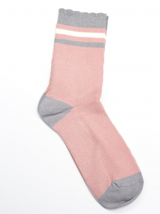 Носки и гольфы ISSA Plus модель NS-224_pinkgrey Фото