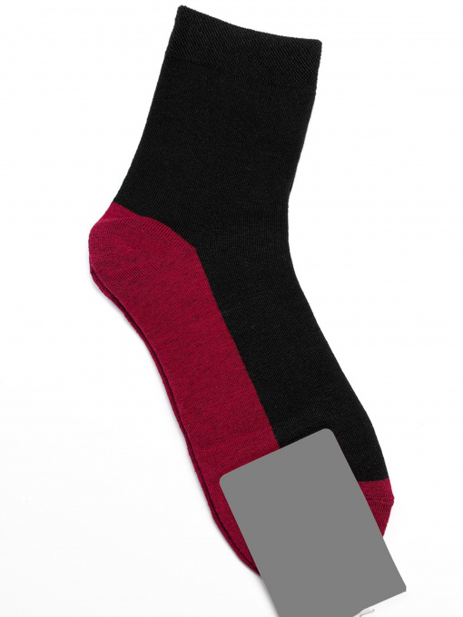 Носки и гольфы ISSA Plus модель NS-226_blackburgundy Фото