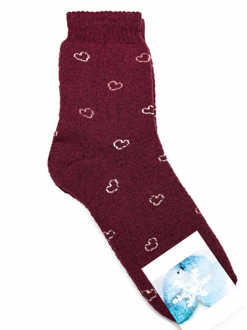 Шкарпетки та гольфи ISSA Plus модель NS-241_burgundy Фото