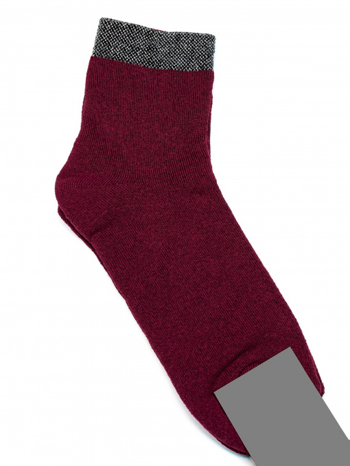 Носки и гольфы ISSA Plus модель NS-243_burgundy Фото