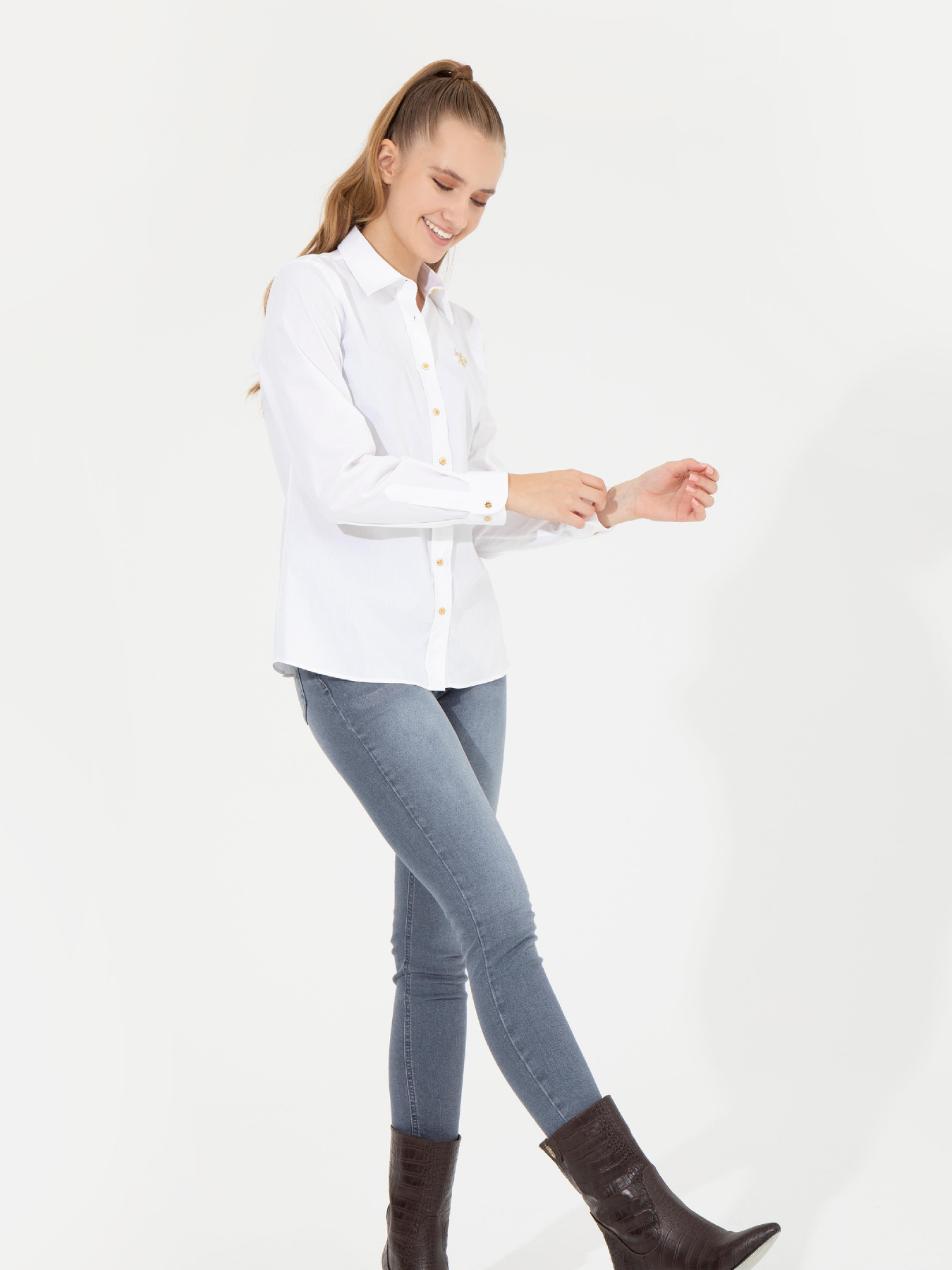 Рубашки US Polo модель G082SZ004.000.1450230.VR013 Фото