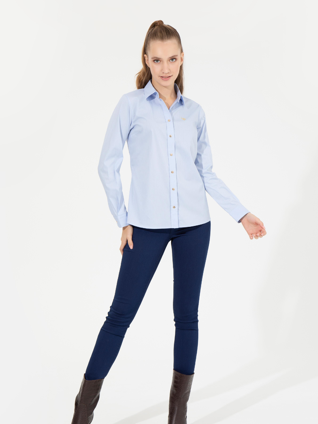 Рубашки US Polo модель G082SZ004.000.1450230.VR003 Фото