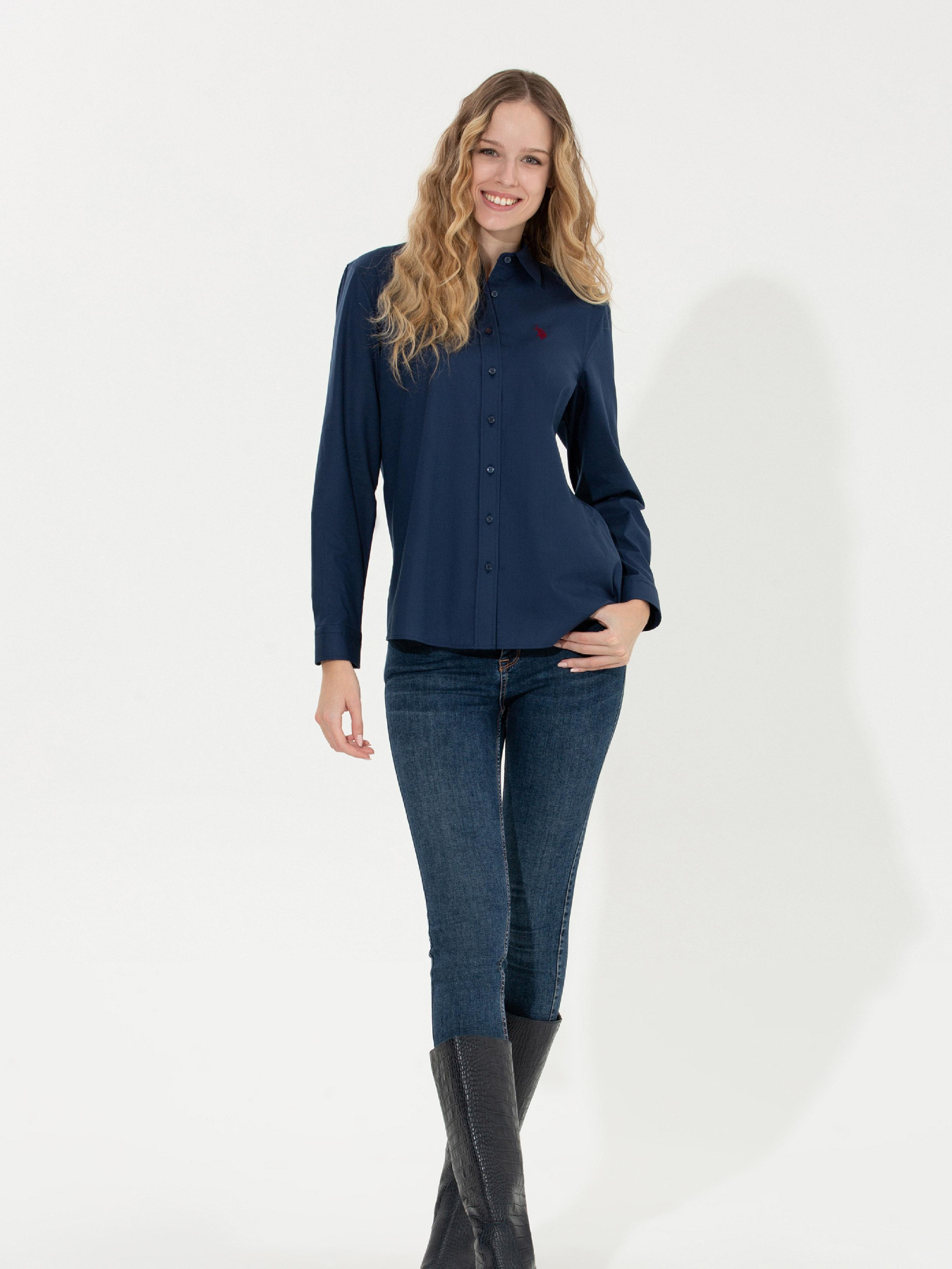 Рубашки US Polo модель G082SZ004.000.1450223.VR033 Фото