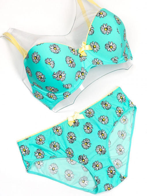 Нижнее белье ISSA Plus модель BL2-669_turquoise Фото