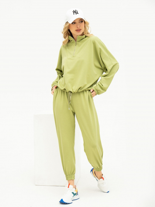 Костюмы ISSA Plus модель 13690_olive Фото