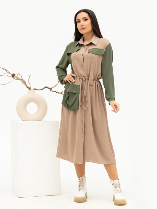 Платья ISSA Plus модель 13701_beige Фото