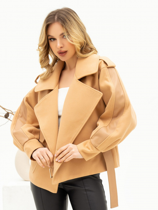 Куртки и дубленки ISSA Plus модель 13706_beige Фото