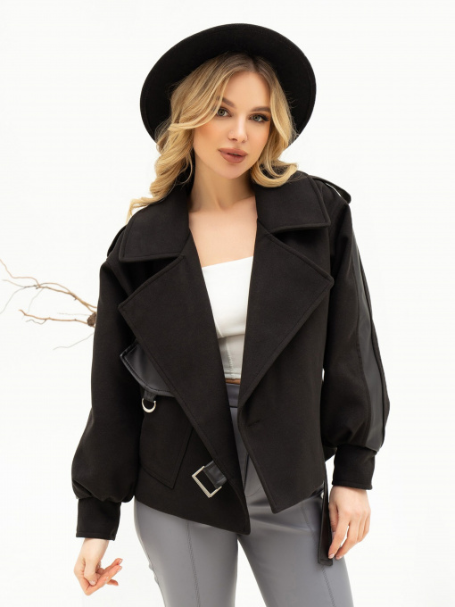 Куртки и дубленки ISSA Plus модель 13706_black Фото