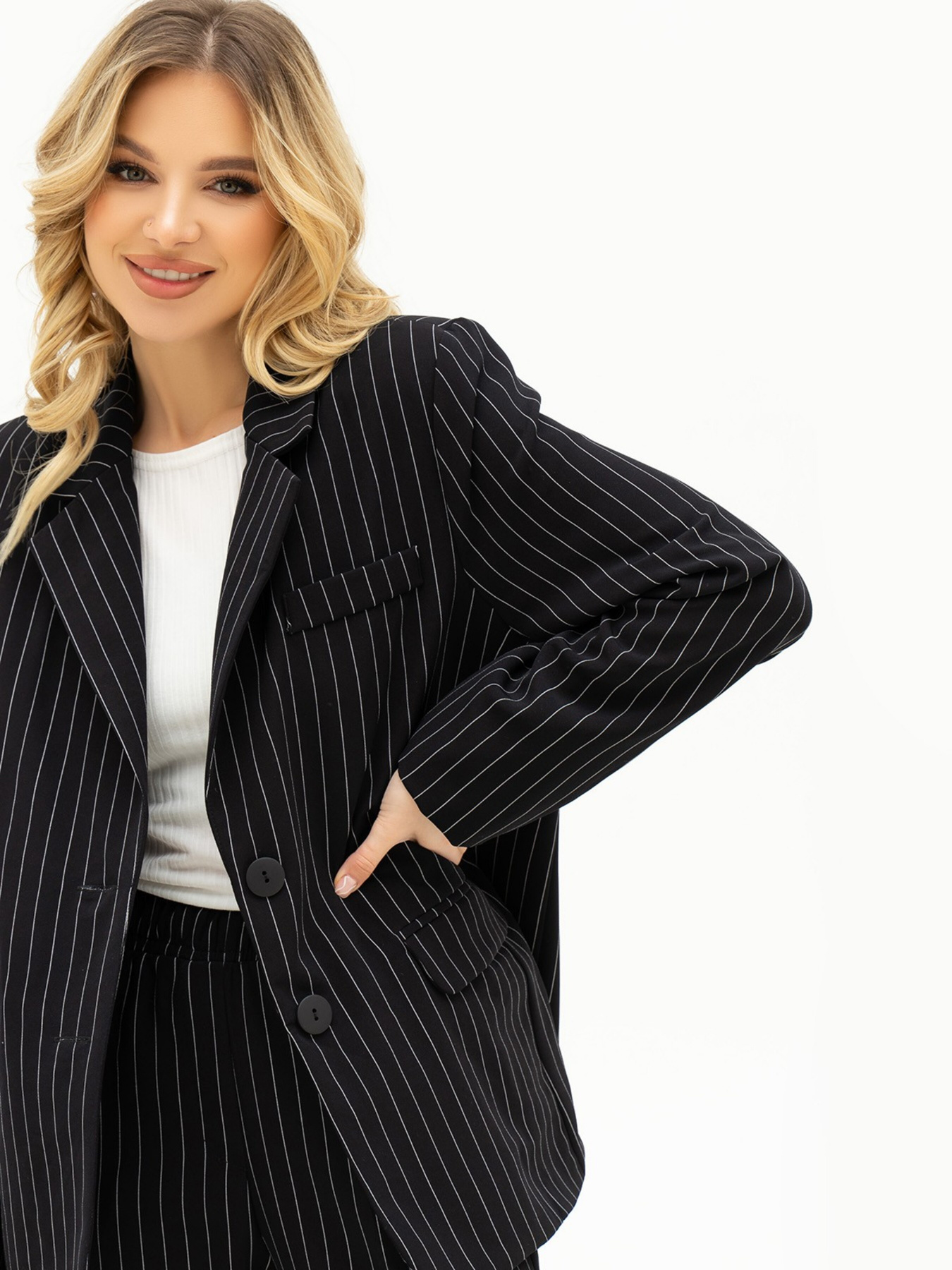 Костюмы ISSA Plus модель 13708_black Фото