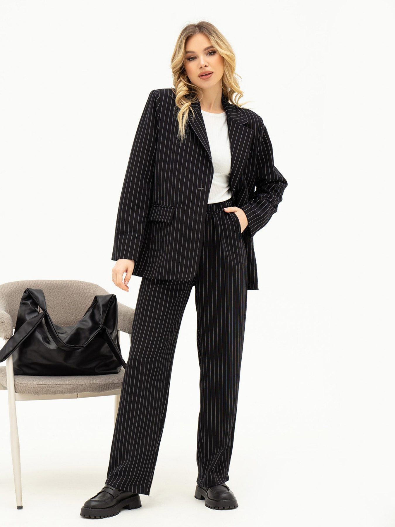 Костюмы ISSA Plus модель 13708_black Фото