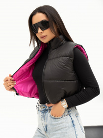 Куртки та дублянки ISSA Plus модель SA-441_blackpink Фото