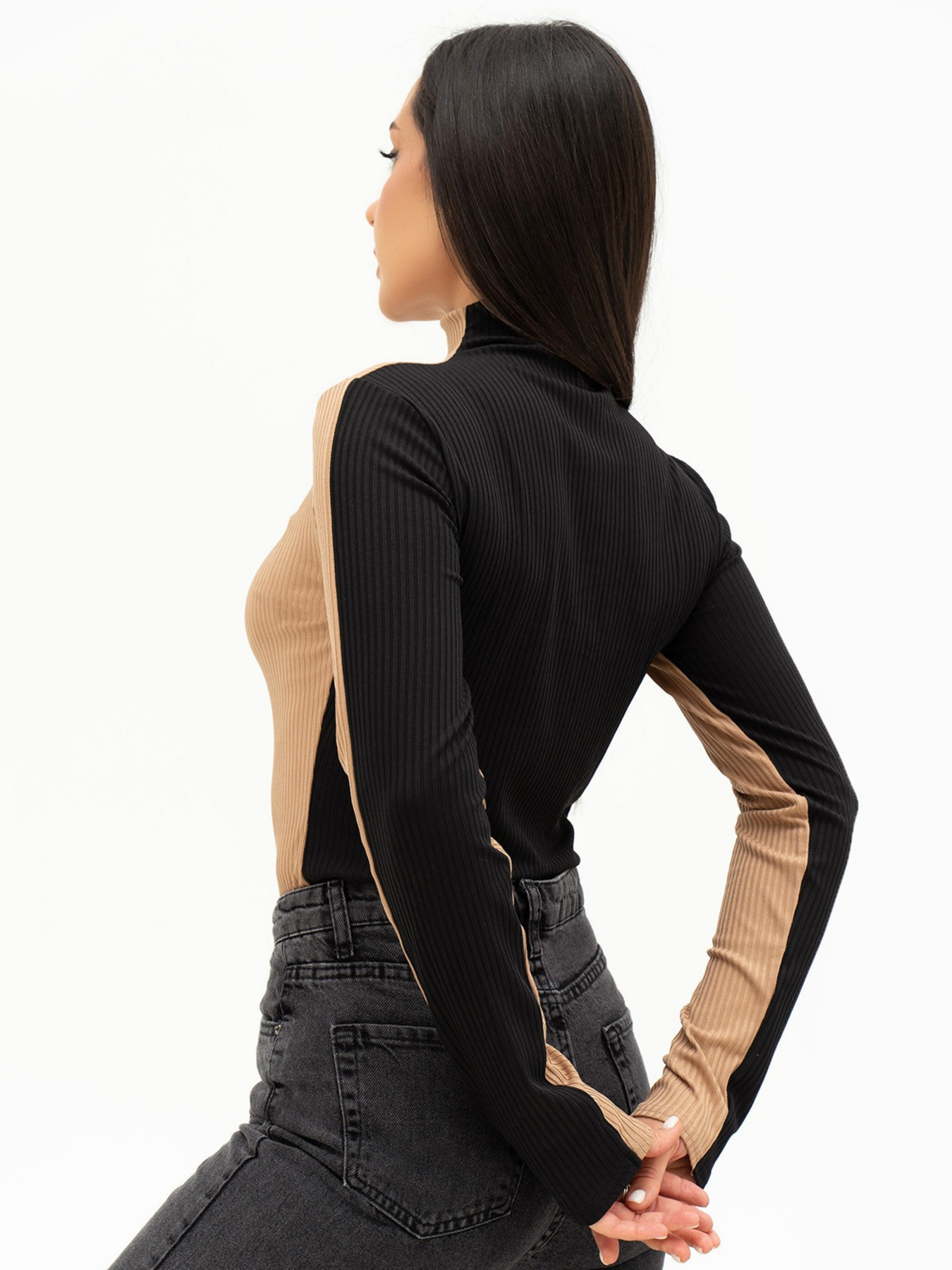Светри та кардигани ISSA Plus модель SA-450_blackbeige Фото