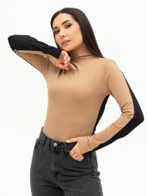 Свитры и кардиганы ISSA Plus модель SA-450_blackbeige Фото