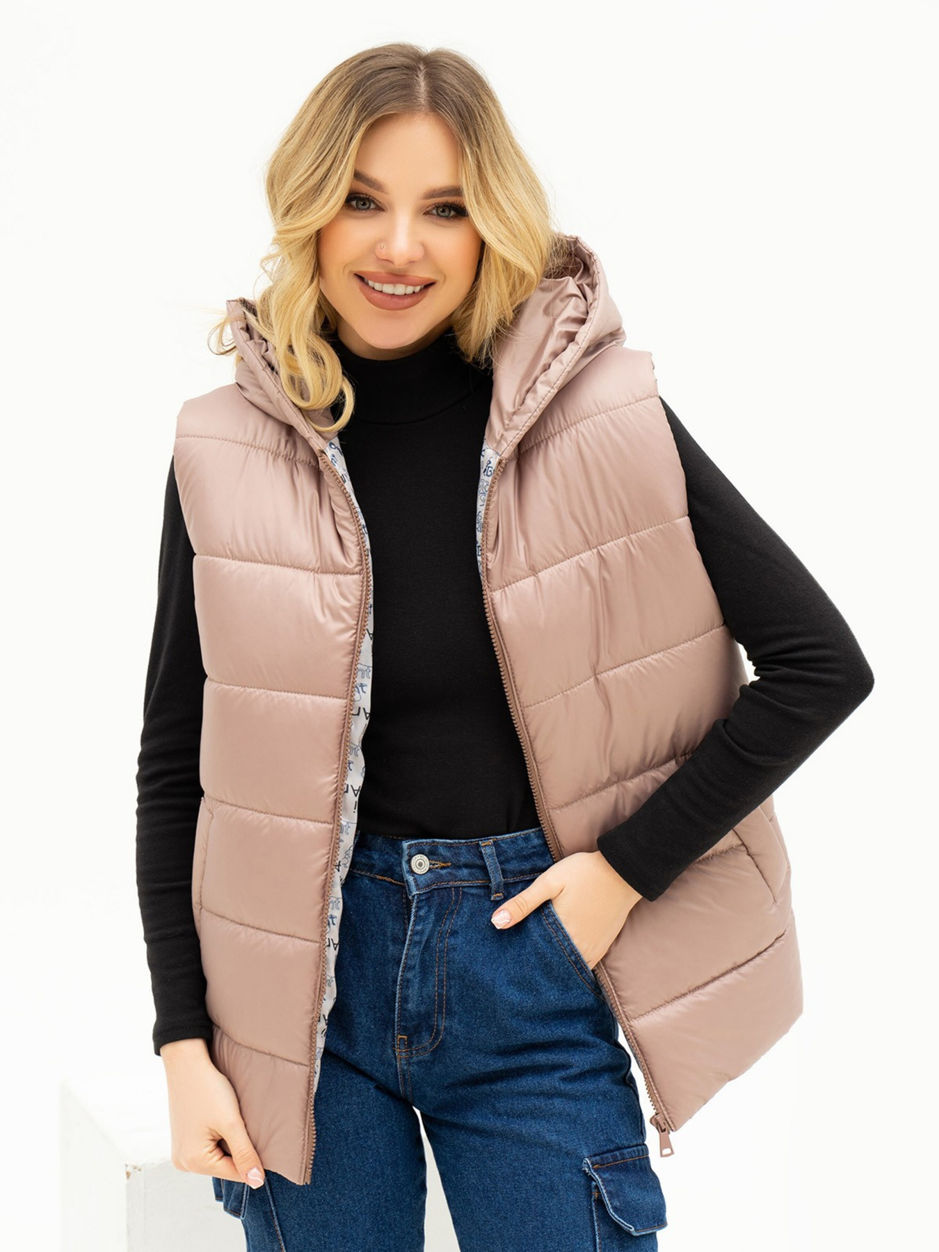 Куртки та дублянки ISSA Plus модель SA-442_beige Фото