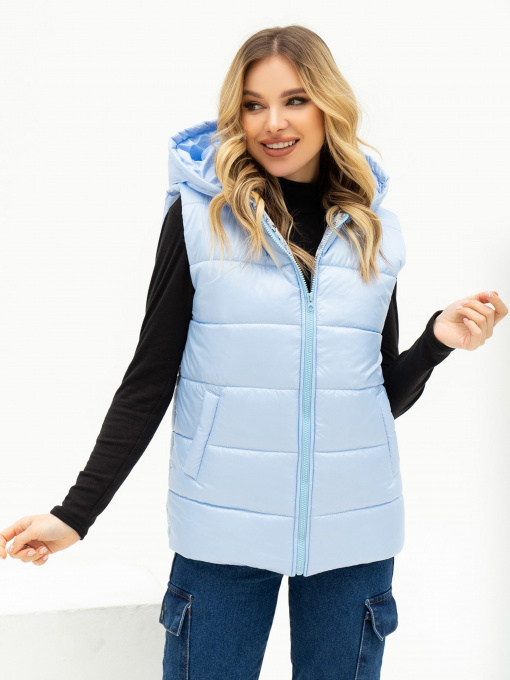 Куртки и дубленки ISSA Plus модель SA-442_lightblue Фото