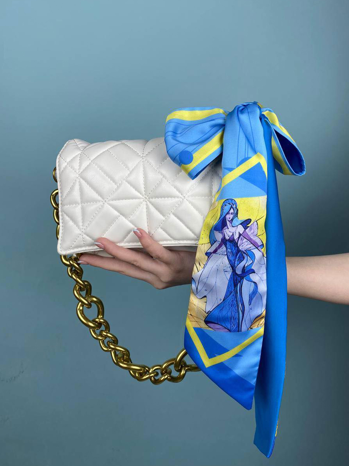 Твіллі, шарф-краватка, шарф-стрічка з гумкою My Scarf MyScarf модель mp196409 Фото