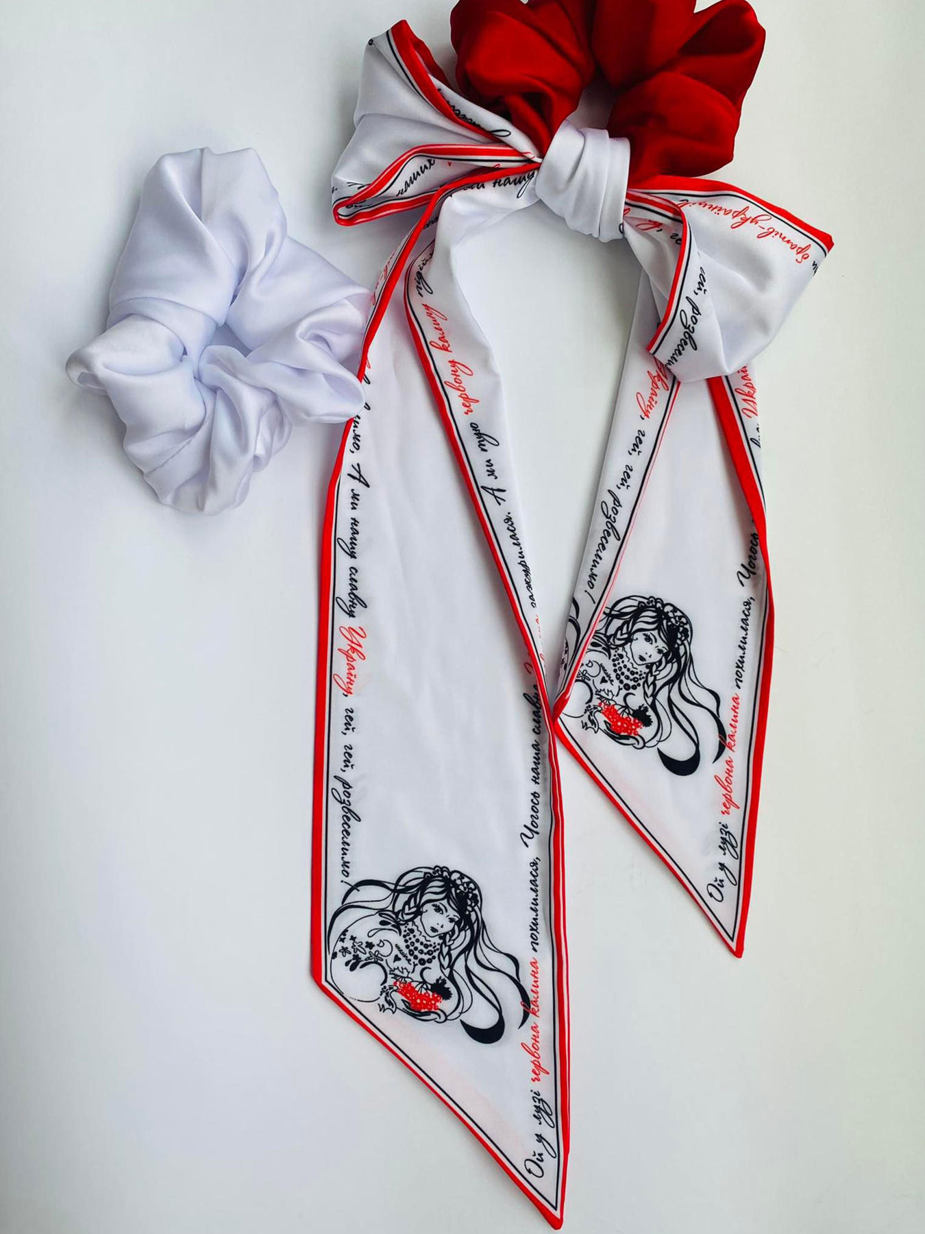 Резинка+твілі колекція Україна "Червона калина" MyScarf модель mp196416 Резинка+твілі колекція Україна "Червона калина" MyScarf модель mp196416 Фото