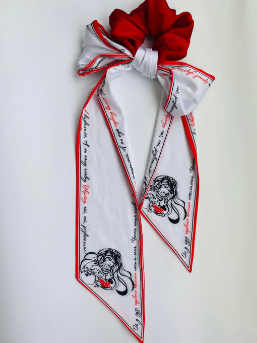 Резинка+твилли колекция Украина "Червона калына" MyScarf модель mp196416 Фото