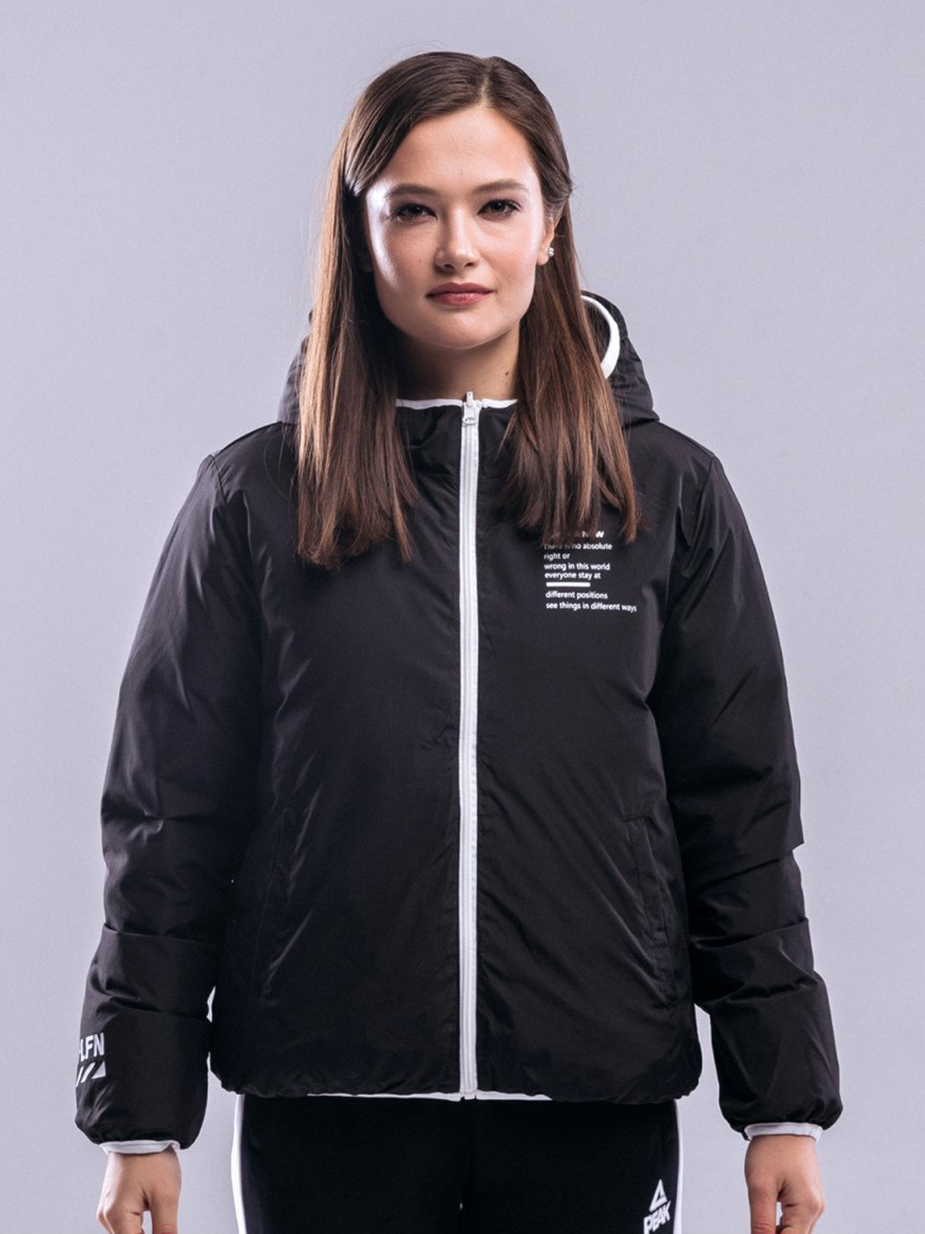 Куртки и дубленки Peak модель FW594028-BLA Фото