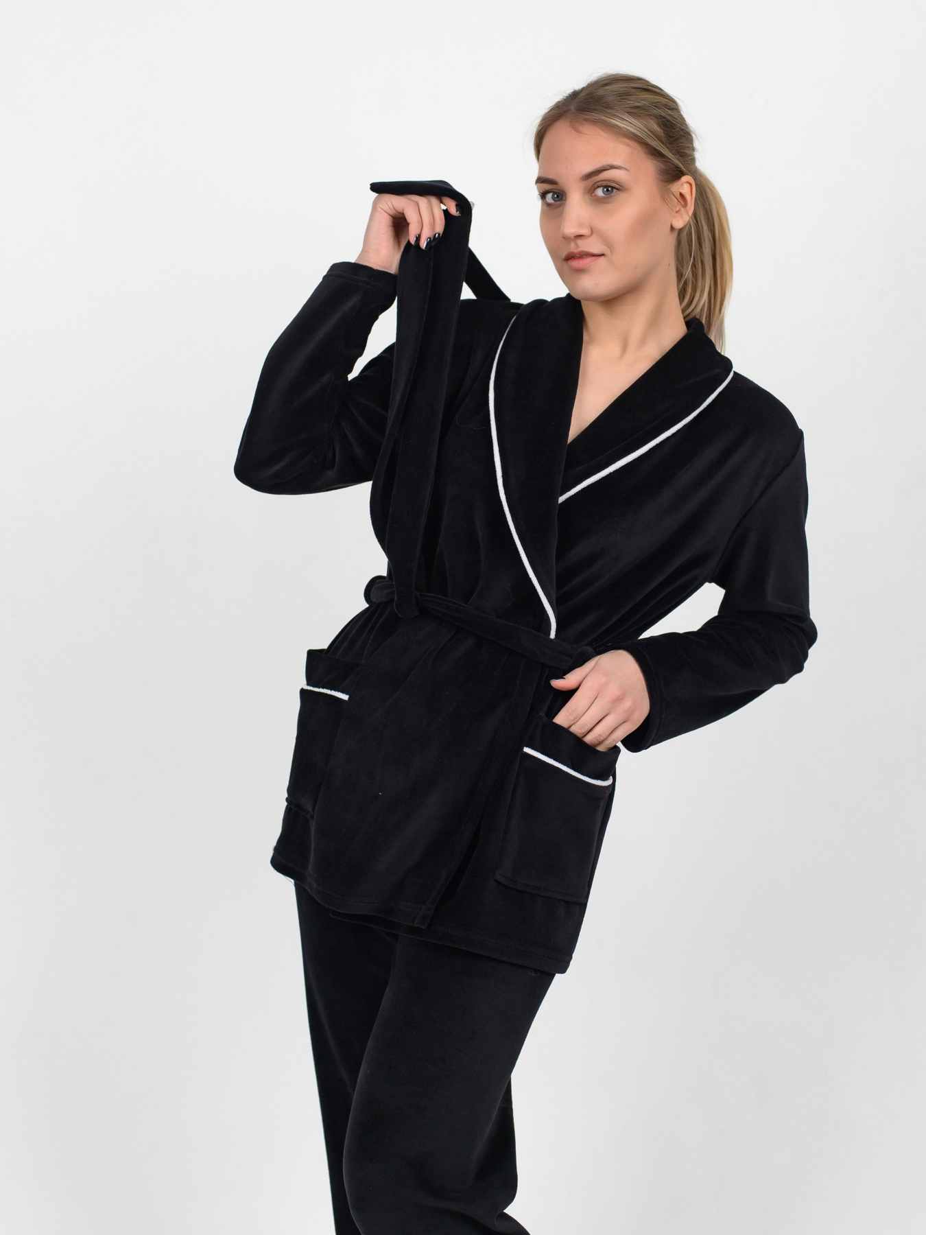 Одяг для дому та сну N.EL модель 1535-52_black Фото