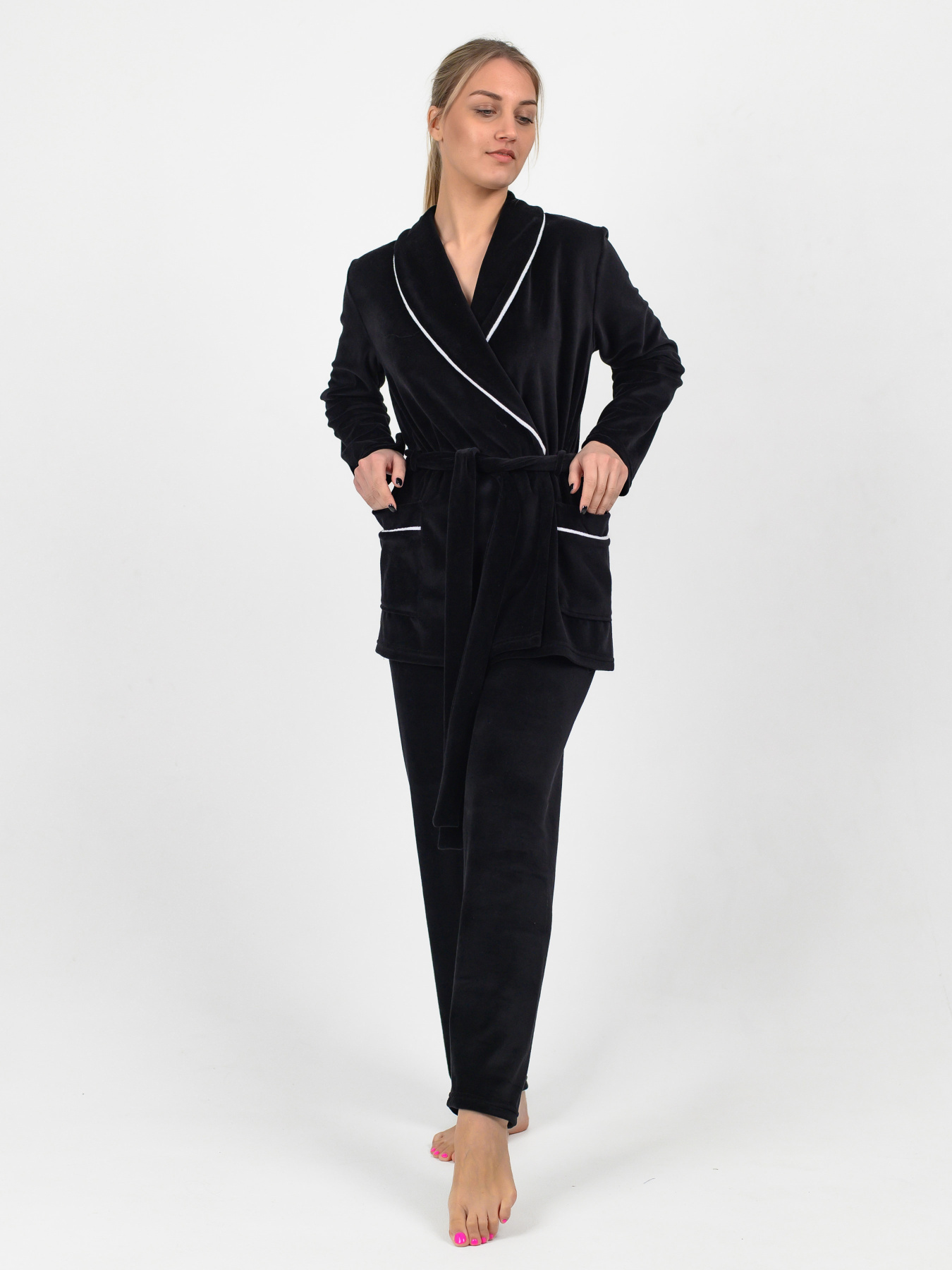 Одяг для дому та сну N.EL модель 1535-52_black Фото