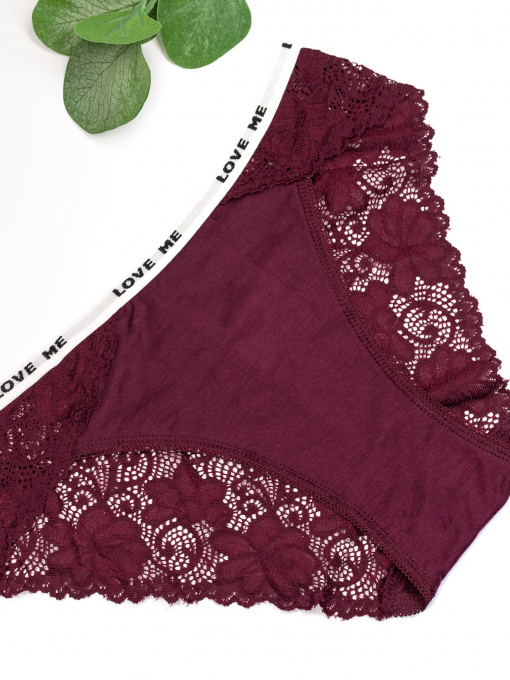 Нижнее белье ISSA Plus модель BL2-670_burgundy Фото