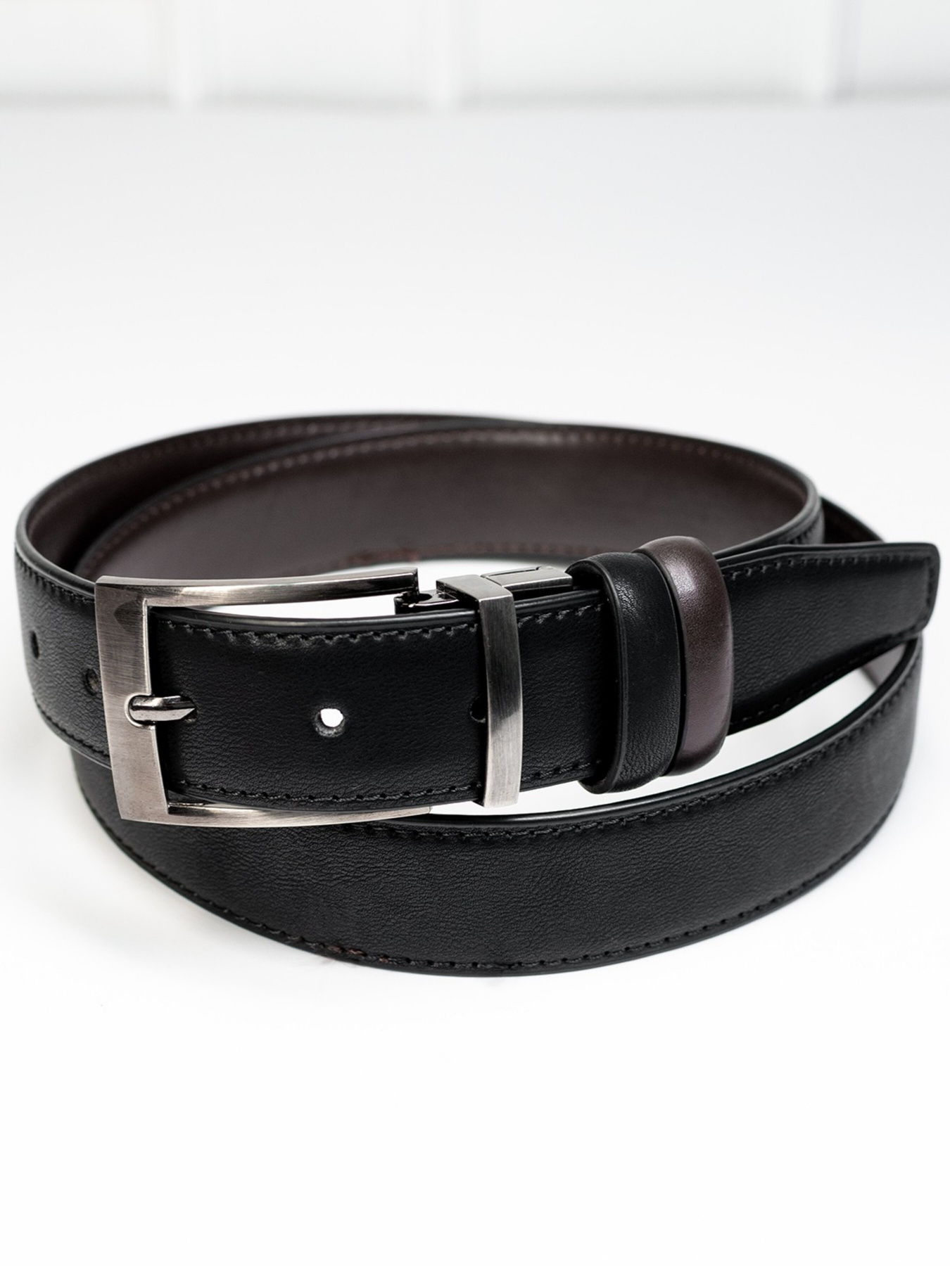 Ремені ISSA Plus модель R1-129_blackbrown Фото