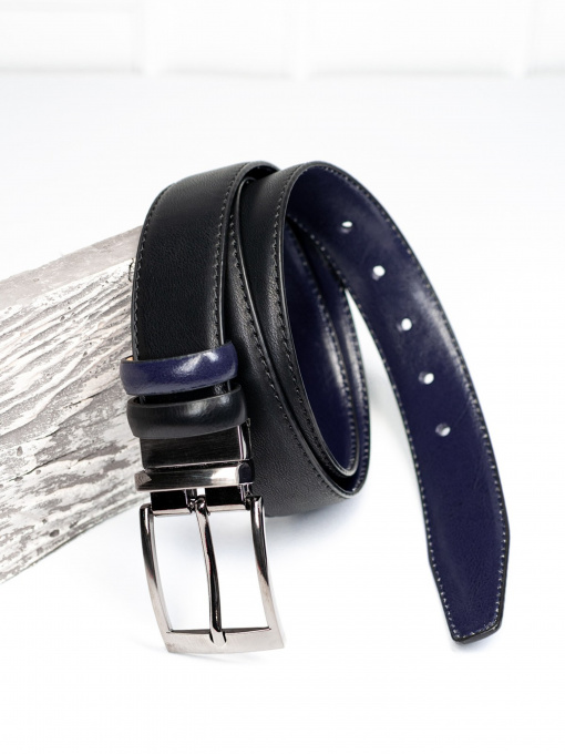 Ремни ISSA Plus модель R1-129_blackblue Фото