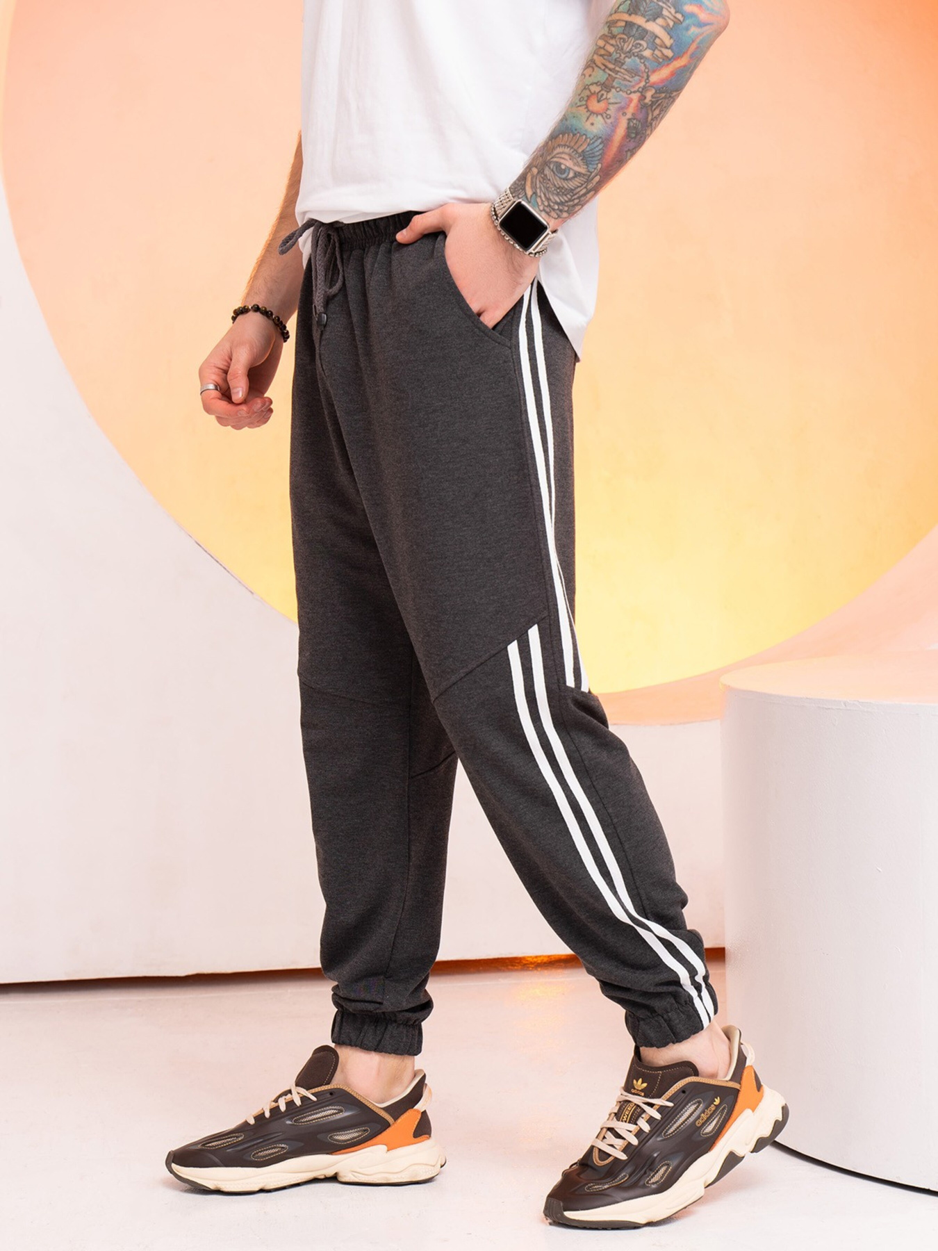 Штани ISSA Plus модель GN-519_darkgray Фото