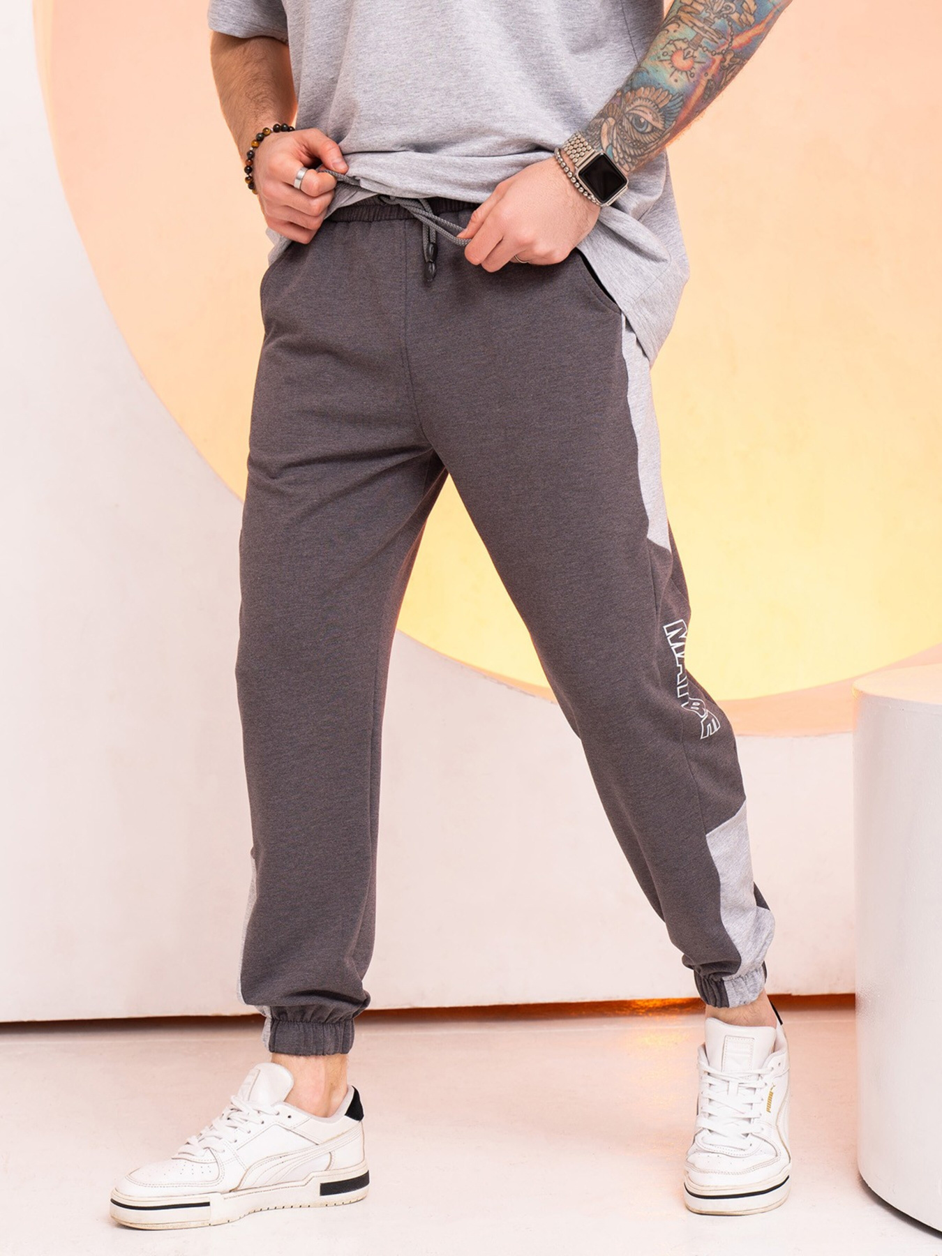 Штани ISSA Plus модель GN-524_grey Фото