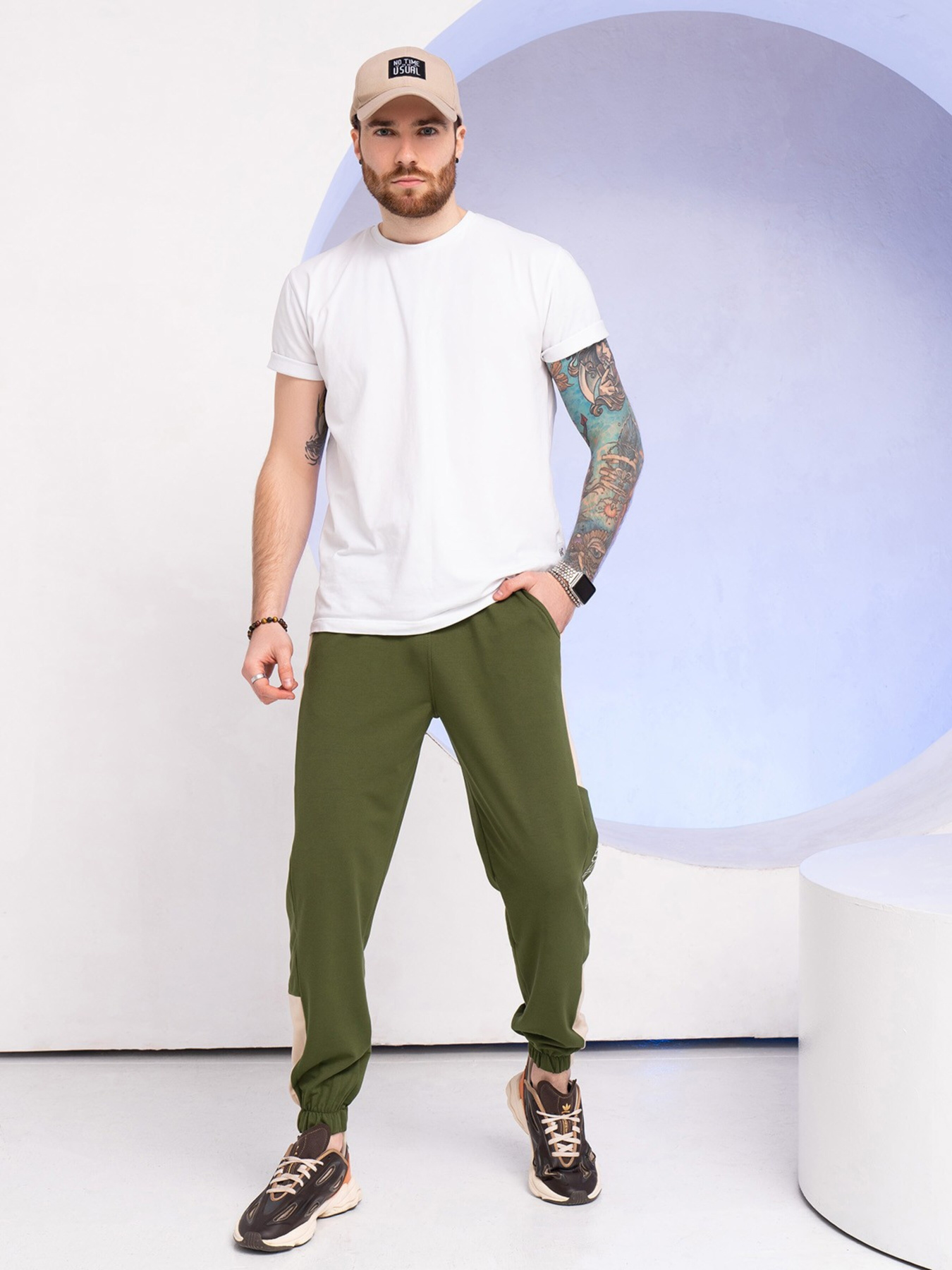 Штани ISSA Plus модель GN-524_khaki Фото