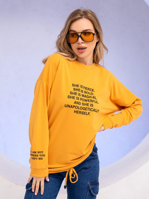 Худи и свитшоты ISSA Plus модель 13733_mustard Фото