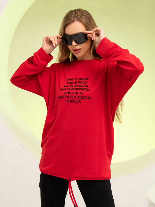 Худи и свитшоты ISSA Plus модель 13733_red Фото