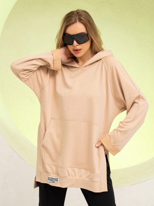 Худи и свитшоты ISSA Plus модель 13743_beige Фото