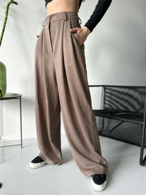 Брюки ISSA Plus модель 13749_brown Фото