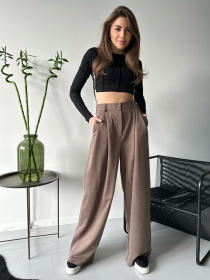 Брюки ISSA Plus модель 13749_brown Фото