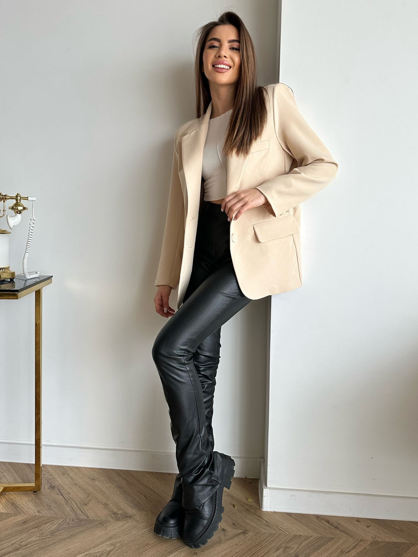 Піджаки ISSA Plus модель 13752_beige Фото