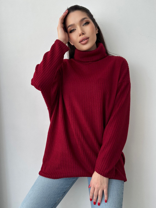 Свитры и кардиганы ISSA Plus модель 13763_burgundy Фото