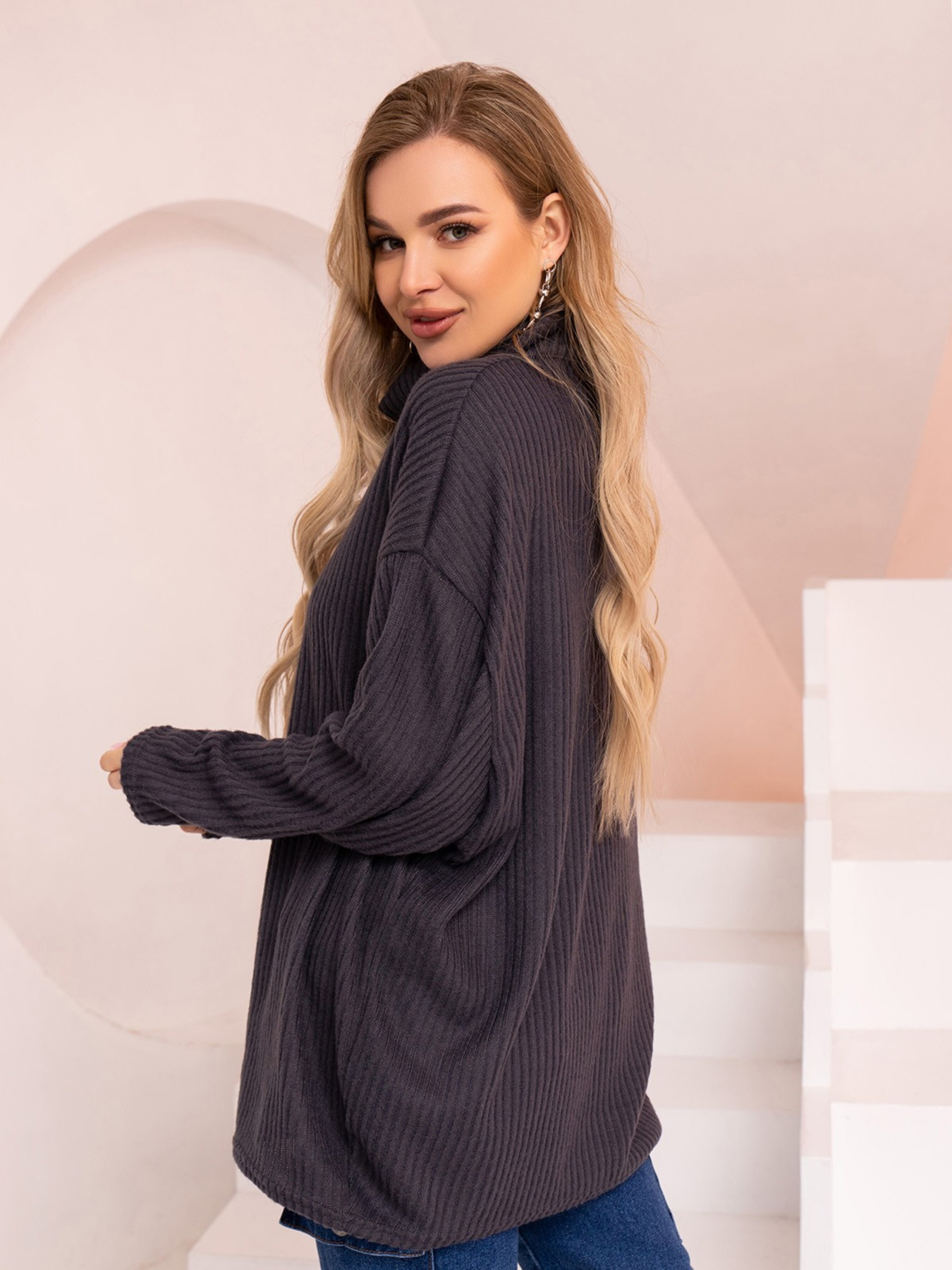 Светри та кардигани ISSA Plus модель 13763_darkgray Фото