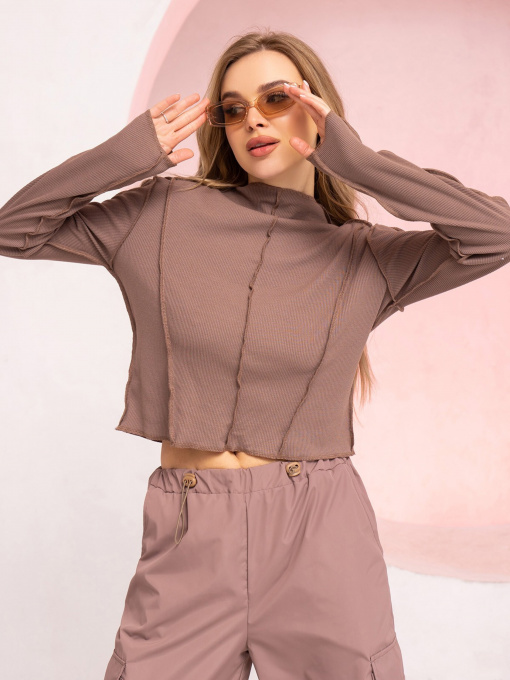 Свитры и кардиганы ISSA Plus модель SA-447_brown Фото