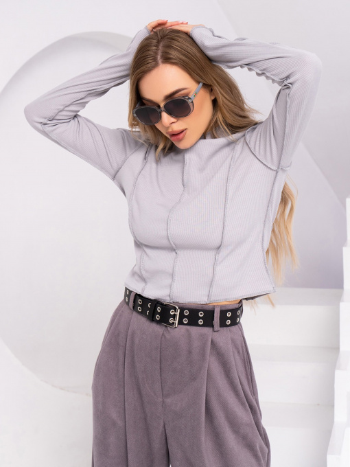 Свитры и кардиганы ISSA Plus модель SA-447_grey Фото