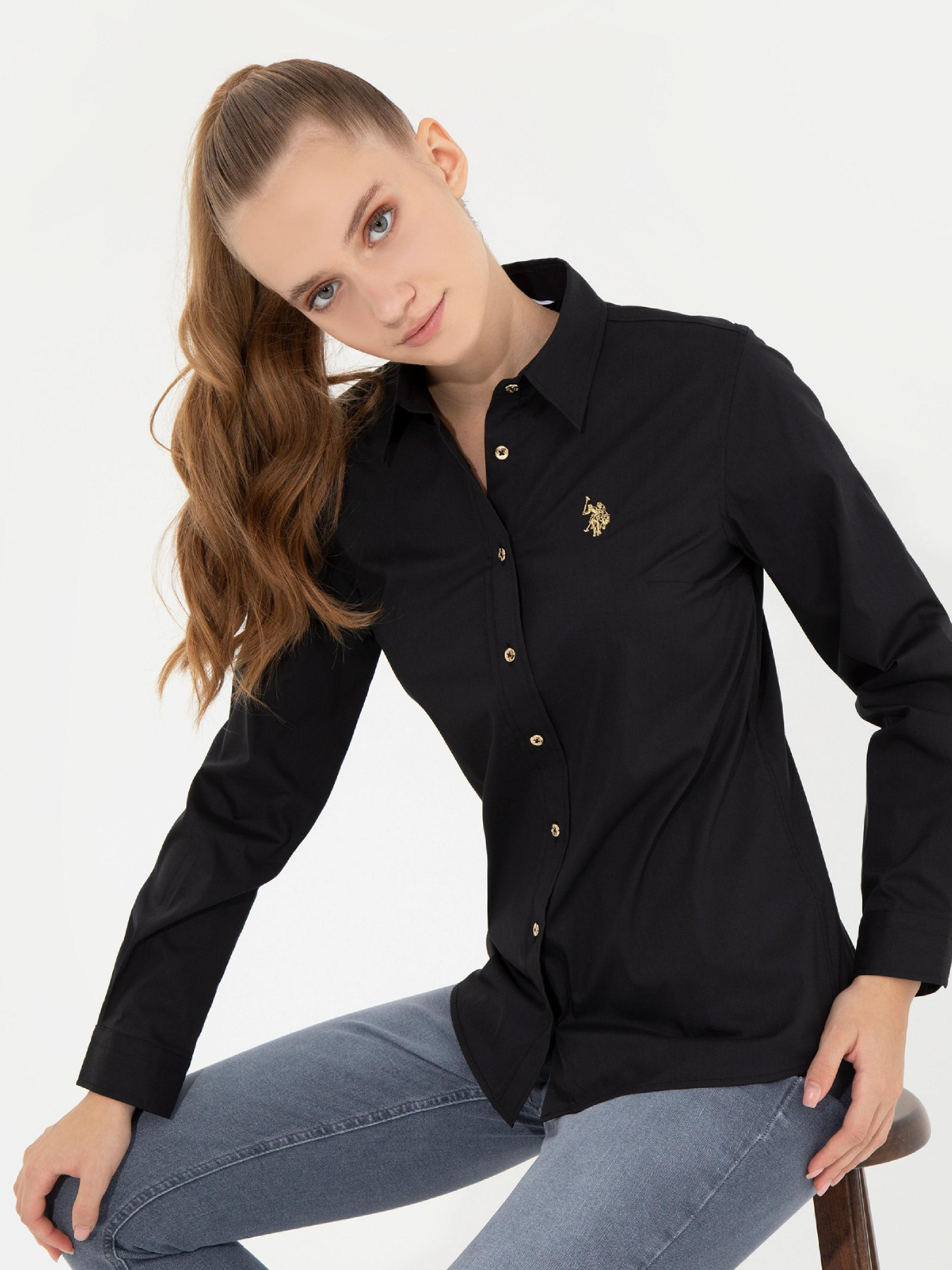 Рубашки US Polo модель G082SZ004.000.1450230.VR046 Фото