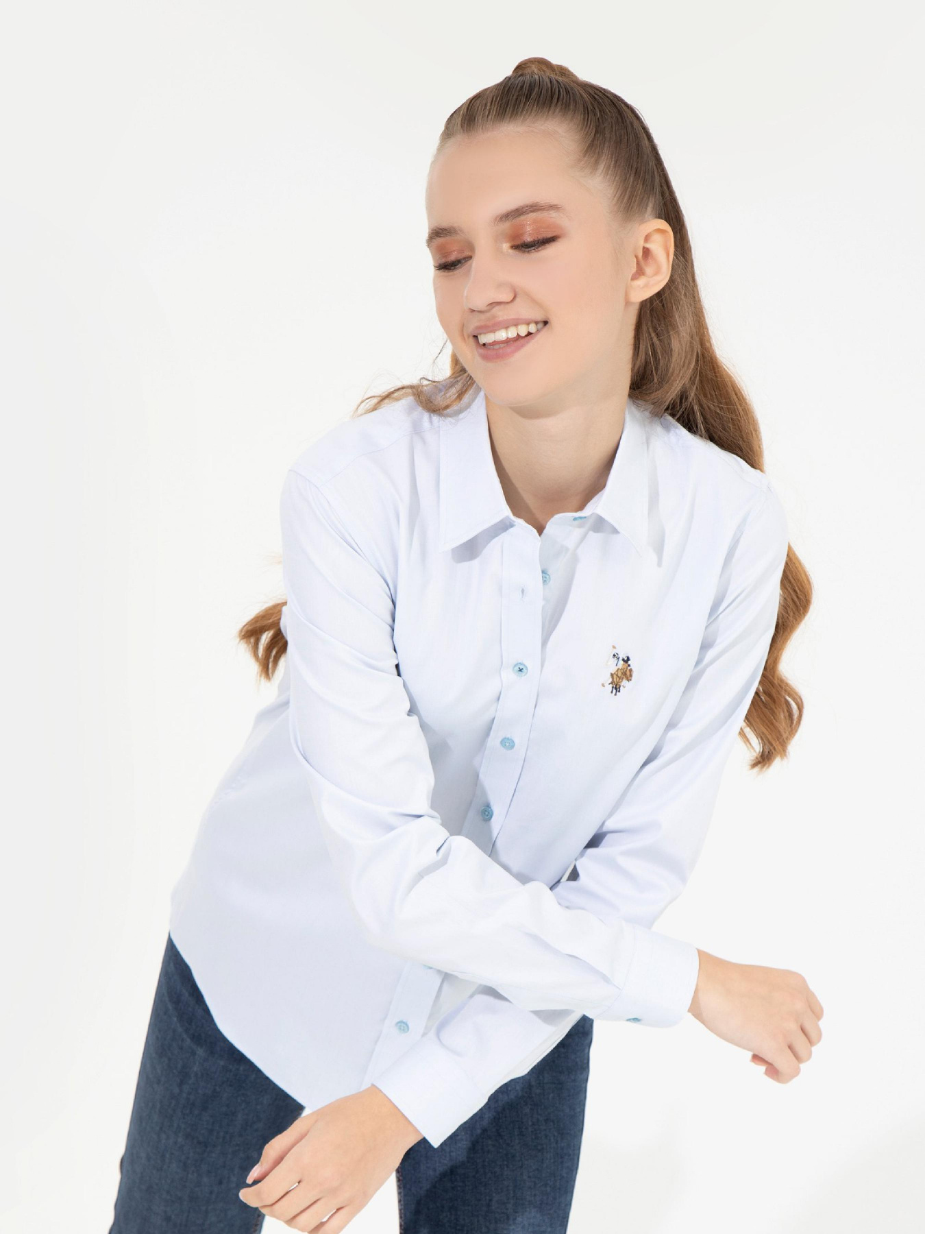 Рубашки US Polo модель G082SZ004.000.1450213.VR003 Фото