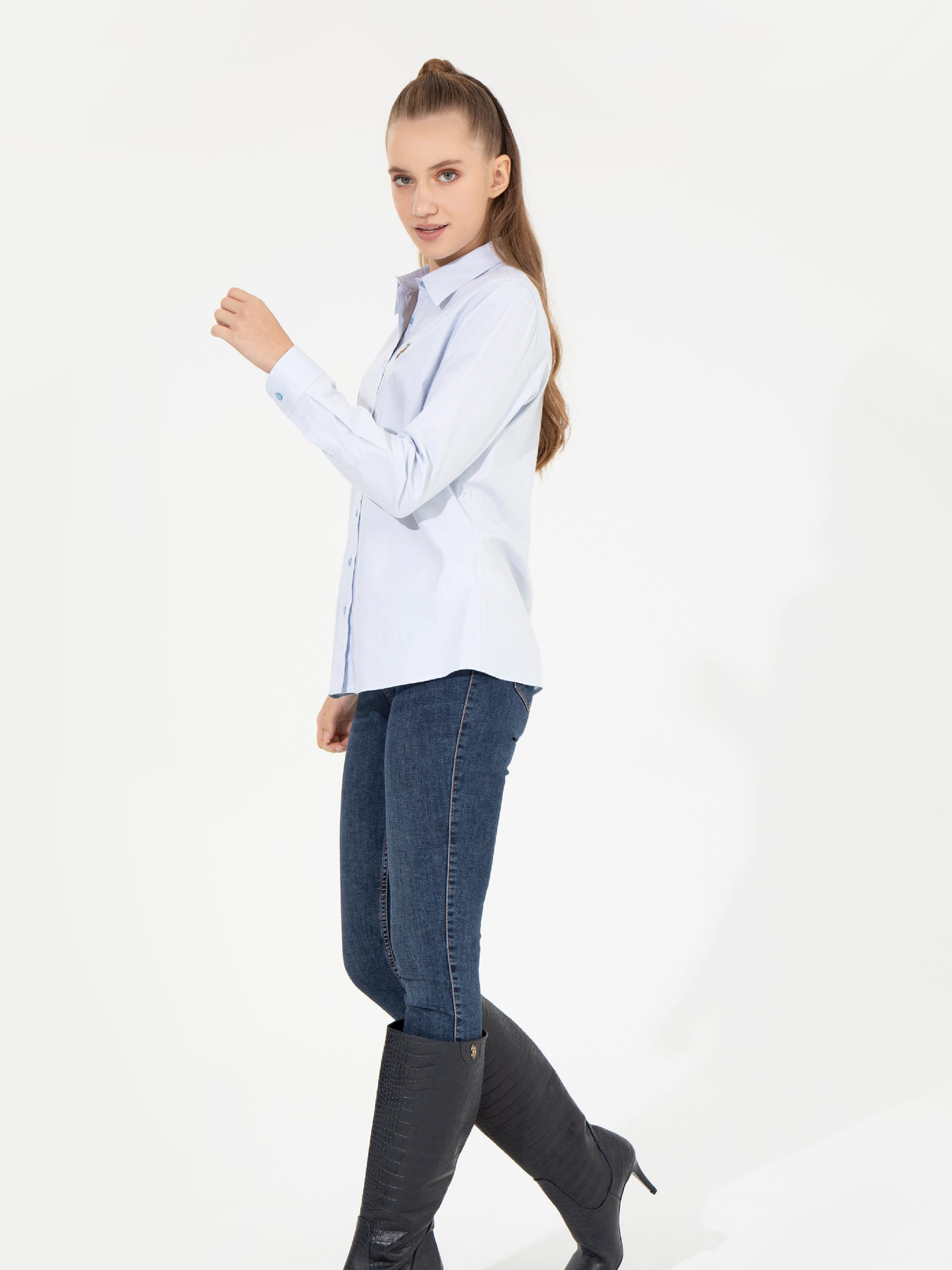 Рубашки US Polo модель G082SZ004.000.1450213.VR003 Фото