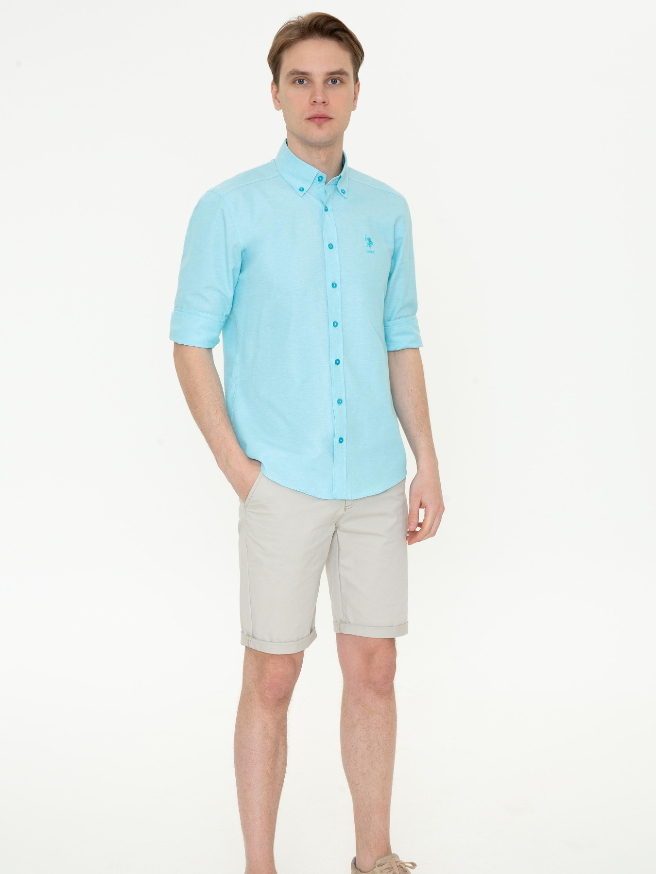 Рубашки US Polo модель G081GL004.000.1363455.VR093 Фото
